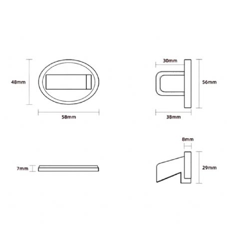 1305 重型雙磁地板隱藏吸石門擋