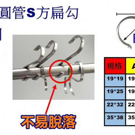 4005園管S方扁勾