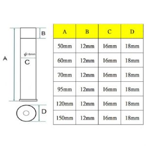 #304不銹鋼ㄧ字型橡膠消音門檔