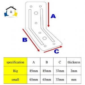 不銹鋼雙補強L型固定器