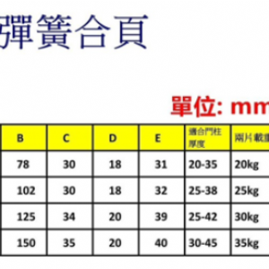 2254雙開彈簧合頁