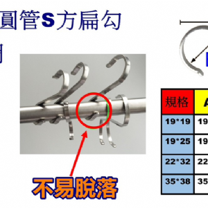 4005園管S方扁勾