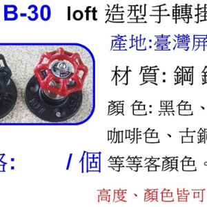 造型手轉掛鉤B-30